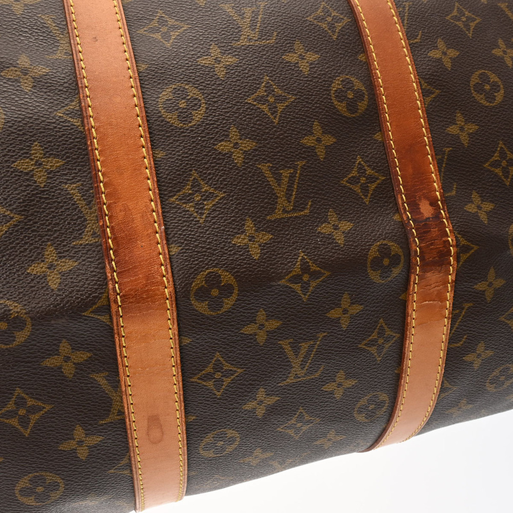 Louis Vuitton Bag Monogram Brown Canvas Keepall Boston - Picture 9 of 11